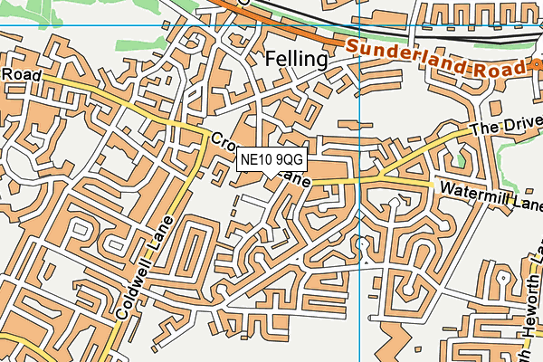 NE10 9QG map - OS VectorMap District (Ordnance Survey) NE10 9QG map - OS VectorMap District (Ordnance Survey)