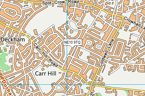 NE10 9TQ map - OS VectorMap District (Ordnance Survey)