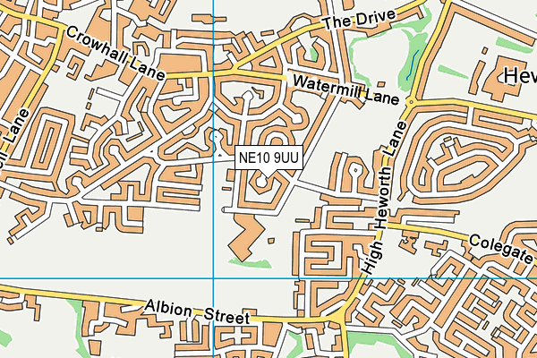 NE10 9UU map - OS VectorMap District (Ordnance Survey) NE10 9UU map - OS VectorMap District (Ordnance Survey)