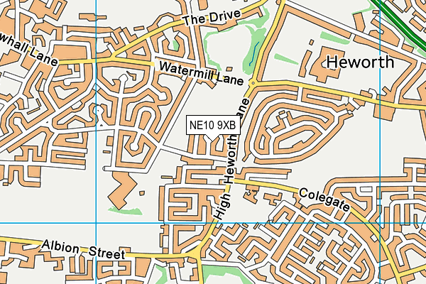 NE10 9XB map - OS VectorMap District (Ordnance Survey) NE10 9XB map - OS VectorMap District (Ordnance Survey)
