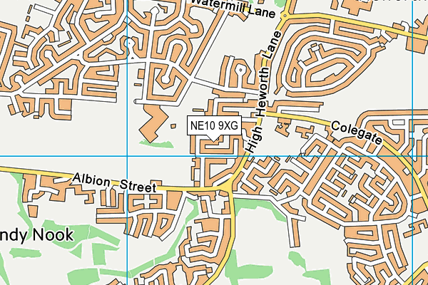 NE10 9XG map - OS VectorMap District (Ordnance Survey) NE10 9XG map - OS VectorMap District (Ordnance Survey)