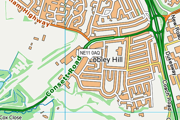 NE11 0AQ map - OS VectorMap District (Ordnance Survey) NE11 0AQ map - OS VectorMap District (Ordnance Survey)
