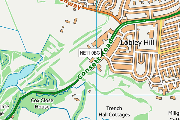 NE11 0BG map - OS VectorMap District (Ordnance Survey) NE11 0BG map - OS VectorMap District (Ordnance Survey)