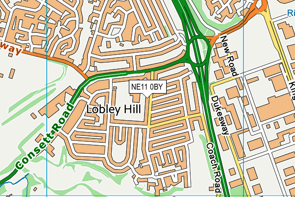 NE11 0BY map - OS VectorMap District (Ordnance Survey) NE11 0BY map - OS VectorMap District (Ordnance Survey)