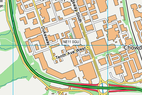NE11 0GU map - OS VectorMap District (Ordnance Survey) NE11 0GU map - OS VectorMap District (Ordnance Survey)