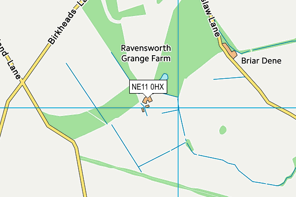 NE11 0HX map - OS VectorMap District (Ordnance Survey) NE11 0HX map - OS VectorMap District (Ordnance Survey)