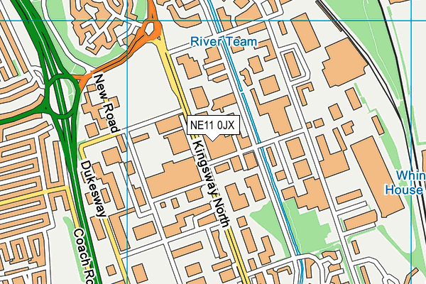 NE11 0JX map - OS VectorMap District (Ordnance Survey) NE11 0JX map - OS VectorMap District (Ordnance Survey)