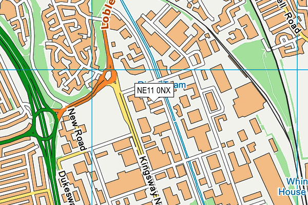 NE11 0NX map - OS VectorMap District (Ordnance Survey)