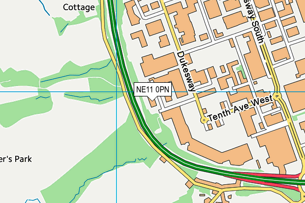 NE11 0PN map - OS VectorMap District (Ordnance Survey) NE11 0PN map - OS VectorMap District (Ordnance Survey)