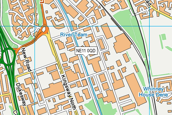 NE11 0QD map - OS VectorMap District (Ordnance Survey) NE11 0QD map - OS VectorMap District (Ordnance Survey)