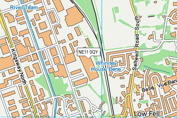 NE11 0QY map - OS VectorMap District (Ordnance Survey) NE11 0QY map - OS VectorMap District (Ordnance Survey)