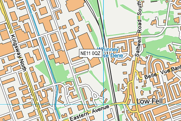 NE11 0QZ map - OS VectorMap District (Ordnance Survey) NE11 0QZ map - OS VectorMap District (Ordnance Survey)