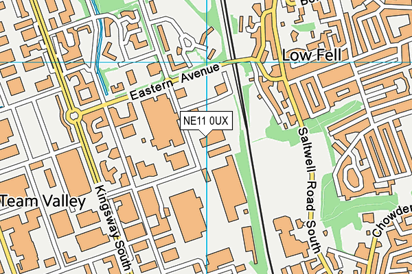 NE11 0UX map - OS VectorMap District (Ordnance Survey) NE11 0UX map - OS VectorMap District (Ordnance Survey)