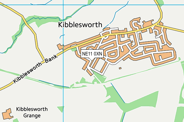 NE11 0XN map - OS VectorMap District (Ordnance Survey)