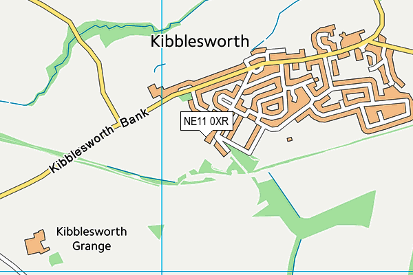 NE11 0XR map - OS VectorMap District (Ordnance Survey)