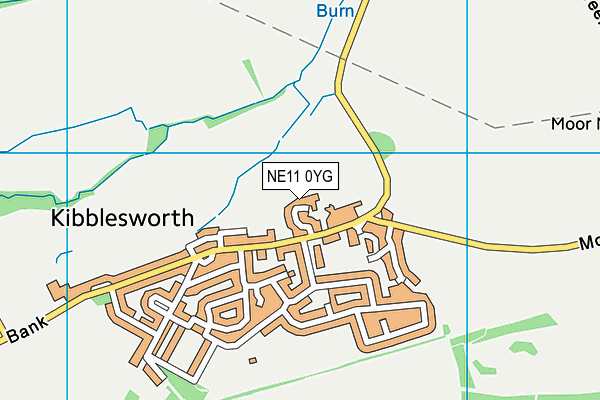 NE11 0YG map - OS VectorMap District (Ordnance Survey)