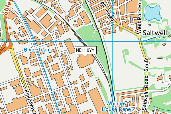 NE11 0YY map - OS VectorMap District (Ordnance Survey) NE11 0YY map - OS VectorMap District (Ordnance Survey)