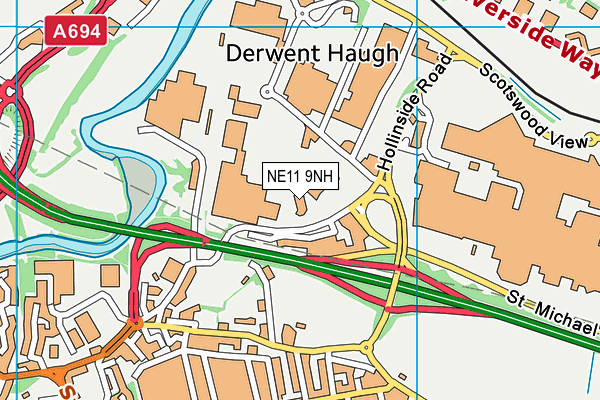 NE11 9NH map - OS VectorMap District (Ordnance Survey) NE11 9NH map - OS VectorMap District (Ordnance Survey)