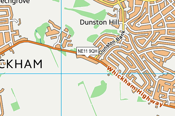 NE11 9QH map - OS VectorMap District (Ordnance Survey) NE11 9QH map - OS VectorMap District (Ordnance Survey)