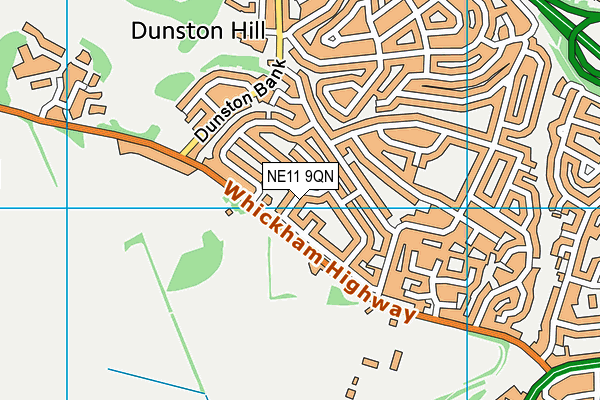 NE11 9QN map - OS VectorMap District (Ordnance Survey) NE11 9QN map - OS VectorMap District (Ordnance Survey)