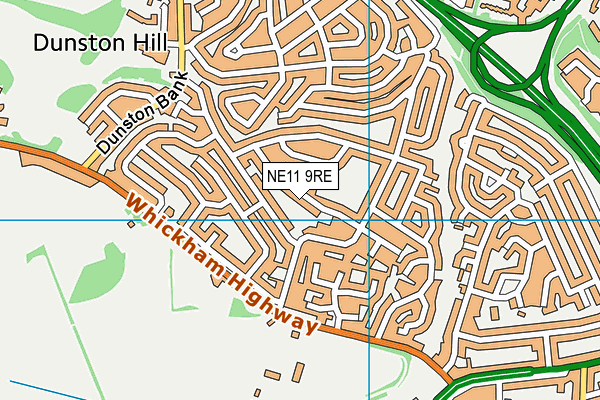 NE11 9RE map - OS VectorMap District (Ordnance Survey) NE11 9RE map - OS VectorMap District (Ordnance Survey)