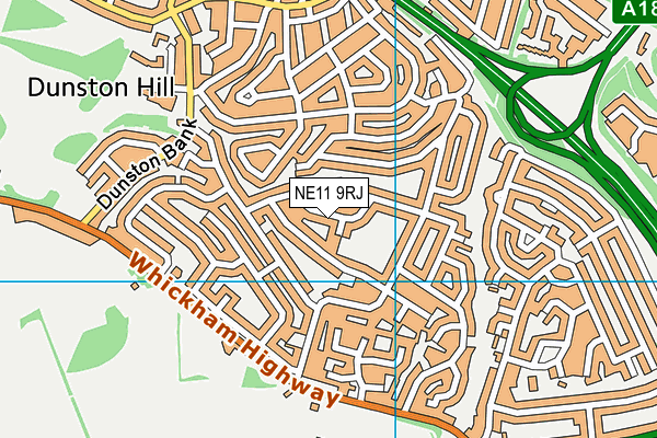 NE11 9RJ map - OS VectorMap District (Ordnance Survey) NE11 9RJ map - OS VectorMap District (Ordnance Survey)