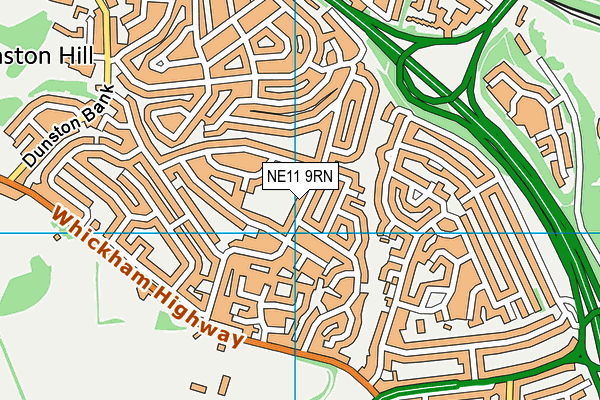 NE11 9RN map - OS VectorMap District (Ordnance Survey) NE11 9RN map - OS VectorMap District (Ordnance Survey)