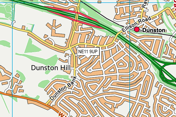 NE11 9UP map - OS VectorMap District (Ordnance Survey) NE11 9UP map - OS VectorMap District (Ordnance Survey)