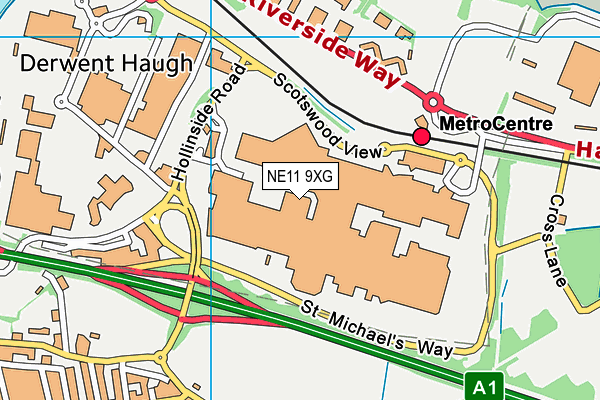 NE11 9XG map - OS VectorMap District (Ordnance Survey) NE11 9XG map - OS VectorMap District (Ordnance Survey)