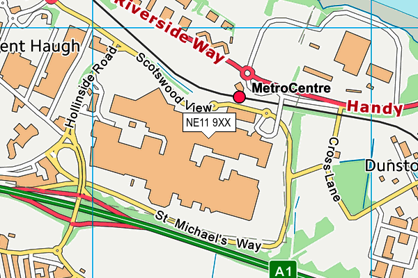 NE11 9XX map - OS VectorMap District (Ordnance Survey) NE11 9XX map - OS VectorMap District (Ordnance Survey)