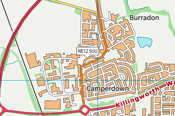 NE12 5UU map - OS VectorMap District (Ordnance Survey) NE12 5UU map - OS VectorMap District (Ordnance Survey)