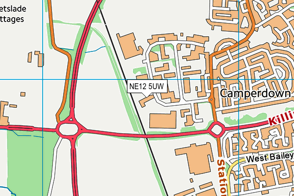 NE12 5UW map - OS VectorMap District (Ordnance Survey) NE12 5UW map - OS VectorMap District (Ordnance Survey)