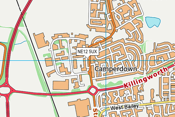 NE12 5UX map - OS VectorMap District (Ordnance Survey) NE12 5UX map - OS VectorMap District (Ordnance Survey)