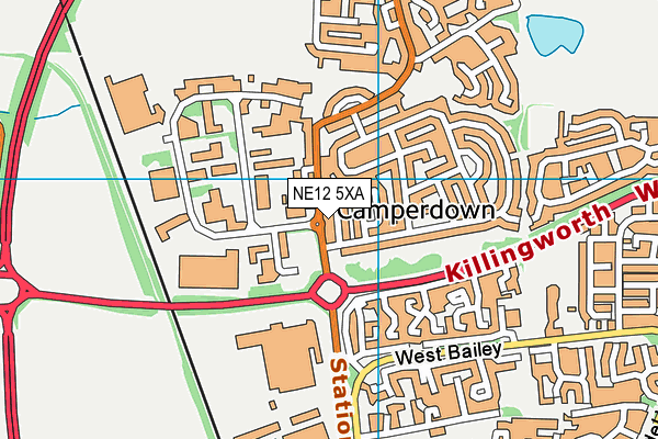 NE12 5XA map - OS VectorMap District (Ordnance Survey) NE12 5XA map - OS VectorMap District (Ordnance Survey)
