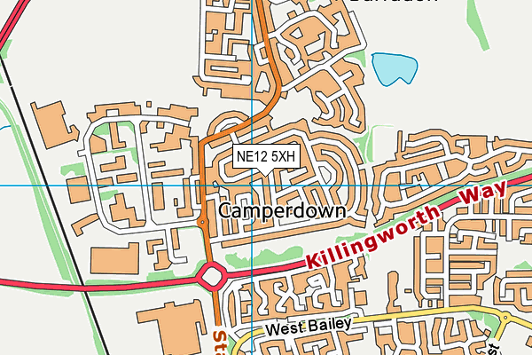 NE12 5XH map - OS VectorMap District (Ordnance Survey) NE12 5XH map - OS VectorMap District (Ordnance Survey)