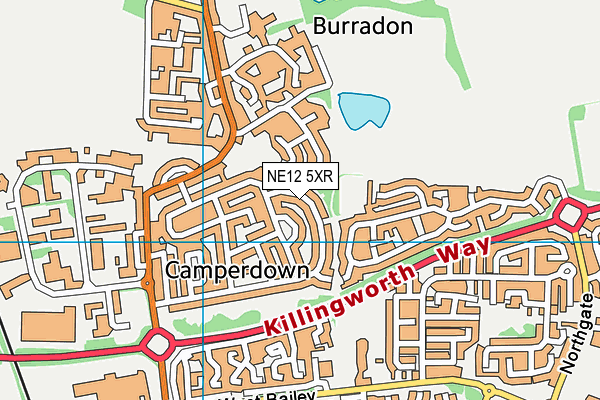 NE12 5XR map - OS VectorMap District (Ordnance Survey) NE12 5XR map - OS VectorMap District (Ordnance Survey)