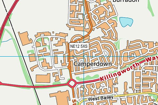NE12 5XS map - OS VectorMap District (Ordnance Survey) NE12 5XS map - OS VectorMap District (Ordnance Survey)