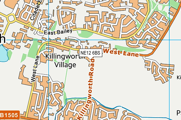 NE12 6BS map - OS VectorMap District (Ordnance Survey) NE12 6BS map - OS VectorMap District (Ordnance Survey)