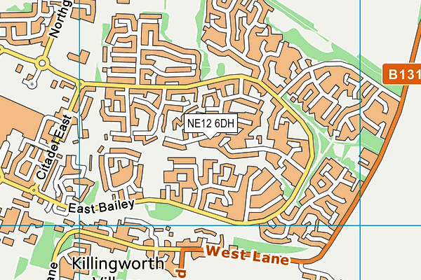 NE12 6DH map - OS VectorMap District (Ordnance Survey) NE12 6DH map - OS VectorMap District (Ordnance Survey)