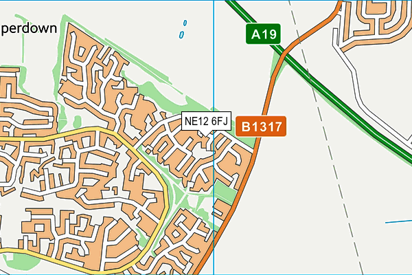 NE12 6FJ map - OS VectorMap District (Ordnance Survey) NE12 6FJ map - OS VectorMap District (Ordnance Survey)