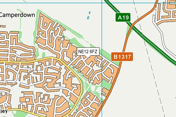 NE12 6FZ map - OS VectorMap District (Ordnance Survey) NE12 6FZ map - OS VectorMap District (Ordnance Survey)