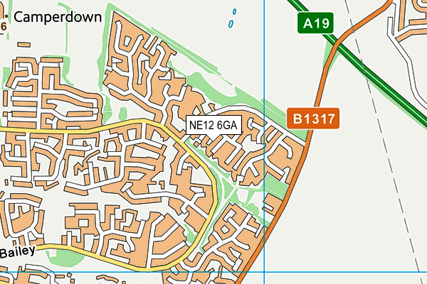 NE12 6GA map - OS VectorMap District (Ordnance Survey) NE12 6GA map - OS VectorMap District (Ordnance Survey)