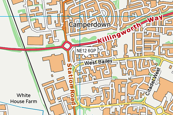 NE12 6GP map - OS VectorMap District (Ordnance Survey) NE12 6GP map - OS VectorMap District (Ordnance Survey)