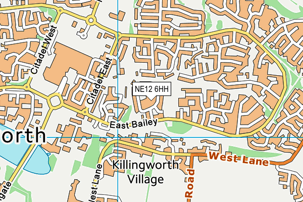 NE12 6HH map - OS VectorMap District (Ordnance Survey) NE12 6HH map - OS VectorMap District (Ordnance Survey)