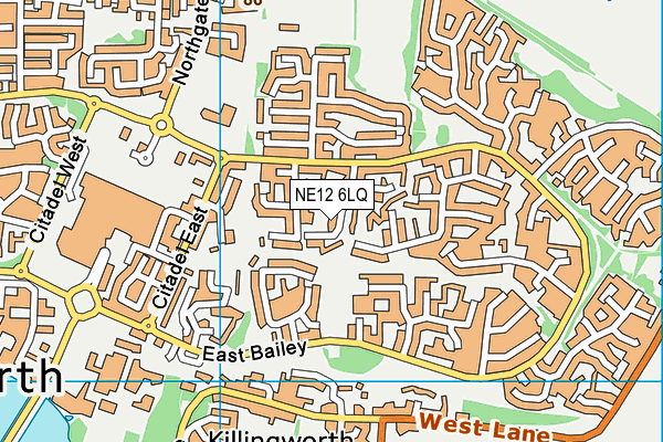 NE12 6LQ map - OS VectorMap District (Ordnance Survey) NE12 6LQ map - OS VectorMap District (Ordnance Survey)