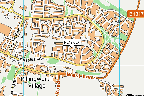 NE12 6LX map - OS VectorMap District (Ordnance Survey) NE12 6LX map - OS VectorMap District (Ordnance Survey)