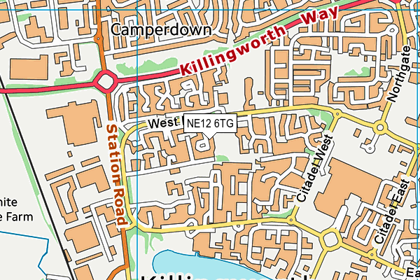 NE12 6TG map - OS VectorMap District (Ordnance Survey) NE12 6TG map - OS VectorMap District (Ordnance Survey)