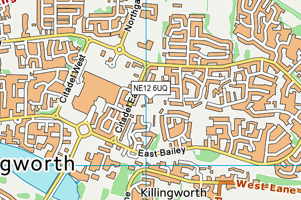 NE12 6UQ map - OS VectorMap District (Ordnance Survey) NE12 6UQ map - OS VectorMap District (Ordnance Survey)