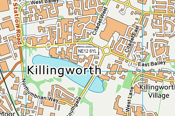 NE12 6YL map - OS VectorMap District (Ordnance Survey) NE12 6YL map - OS VectorMap District (Ordnance Survey)