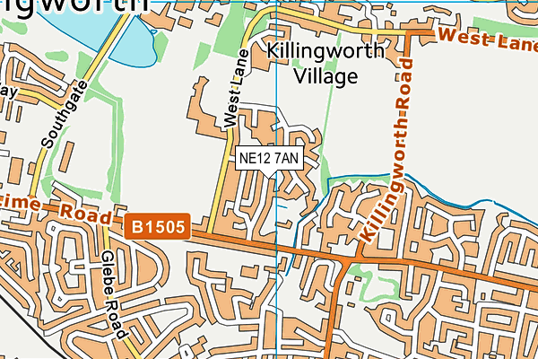 NE12 7AN map - OS VectorMap District (Ordnance Survey) NE12 7AN map - OS VectorMap District (Ordnance Survey)